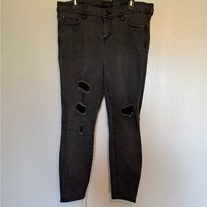 Crave Black Distressed Skinny Jeans